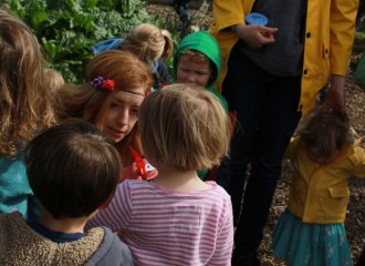 Outdoor storytelling in the summer