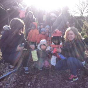 Outdoor storytelling Chinese new year